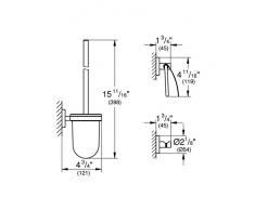 Grohe - Set de accesorios de baño Juego de WC 3 en 1 color Round (cromo) Ref. 40407001