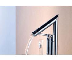 UHM Latón Soilder moderno lavabo de pie libre frío y caliente la mezcla cromo grifo grifo