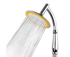 ZHIHQ Alcachofa Ducha, Alcachofa De Ducha De Mano De Alta Presión, 6 Pulgadas, Cabeza Gira 360 Grados Ducha De Lluvia, Exquisito Circular Alta Presión Ahorro De Agua Duradero Top Spray