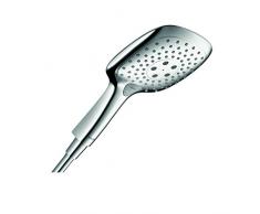 Hansgrohe 26551000 Raindance Select E 150 ducha de mano, 3 tipos de chorro, ahorro de agua cromo