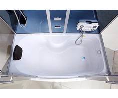 Vapor ducha cabina de ducha bañera ducha de cristal de sauna 3 in1 LXW js613