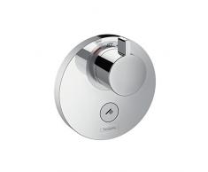 Hansgrohe 15742000 ShowerSelect S Termostato Empotrado de Gran caudal con Llave de Paso Libre, Cromo, 1 salida