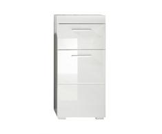 Trendteam Muebles, Armario de baño Amanda, Madera contrachapada, Blanco