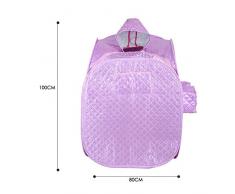 Sauna en casa portátil climatizada máquina de fumigación Khan Steam Box plegable Sauna Room , purple , 80*80*100cm