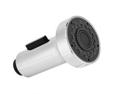 Pulverizador de Grifo de Cocina Pieza de Repuesto del Grifo del Fregadero del Cabezal Rociador Extraíble g1 / 2 Pulgadas Níquel Cepillado Ángulo Simple 2 Funciones de Cromo