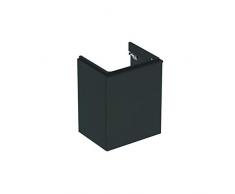 Geberit Lavabo Smyle Square Lavabo lavamanos, 500364, 492x617x406mm, con 1 Puerta, Apertura a la Izquierda, Color: Lava/Lacado Mate - 500.364.JK.1