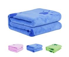 Legendog Toallas Baño, Toallas de Baño, Azul Toallas Baño, Toalla Microfibra Ultra Absorbente para Agua de Secado
