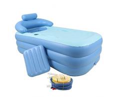 Piscina inflable plegable íntima de los niños inflables calientes calientes de la bañera de Dick para adultos, azul