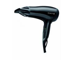 Remington Power Dry D3010 Secador de Pelo, Secador Iónico, Cerámica Antiestática, Concentrador, 2000 W, Negro, Función Eco