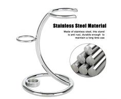 Delaman Maquinilla de Afeitar y Soporte para Cepillo, Porta Cuchillas de Afeitar para Hombres 2 en 1, Portátil para Afeitar Curvo para Maquinilla de Afeitar