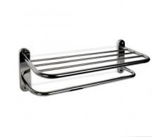 TATAY - Toallero Mural Metalico Cromo Tatay 64,5X21X23