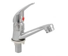 Lavabo cromado sola manija grifo del lavabo grifo de agua