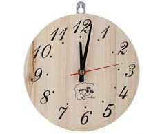 Jeffergarden 8in Sauna Clock Reloj Temporizador Decorativo para Sauna Accesorio Sauna Room Decoración del hogar