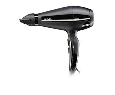 BaByliss v Pro Silence - Secador de pelo profesional con generador de iones, potencia 2200 W, más silencioso, secado ultra-rápido 110 km/h, 6 velocidades/temperaturas, aire frío, color negro
