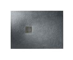 Roca AP1013E82BC01400 - 1000X700 M0 Negro Mate York Bañera Acrílica - Plato De Ducha - Plato Ducha Resina - Terran