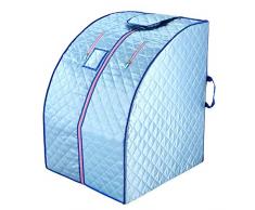 ZFF Portátil Infrarrojo Lejano Sauna De Vapor Plegable Calor Cabina con Placas Calefactoras, Casa Personal SPA para Perder Peso & Eliminar La Toxina (Color : Blue)
