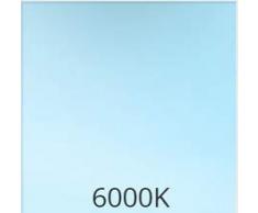 POPP- Pack 2 Downlight LED Extraplano Cuadrado Blanco,chip OSRAM Iluminacion LED Plafón de Techo (6000K, 6W)