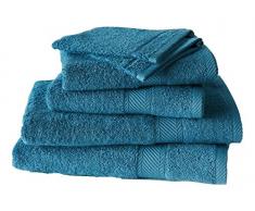 De Witte Lietaer 199813 Juego de 2 manoplas de baño + 2 toallas 50x100 cm + 2 toallas de ducha 70x140 cm Algodón Verde Pato