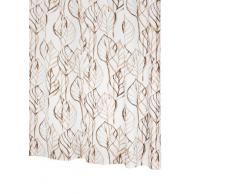 Ridder 326180-350 Leaves - Cortina de ducha (180 x 200 cm, incluye enganches), diseño de hojas