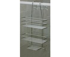 Norwood Satina - Estantería de ducha para colgar (55 x 30 cm, cromada)