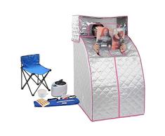 ZFF Sauna de Vapor Cabina Portátil Caja Sauna Control Remoto Temperatura Personal SPA Sauna Tienda Eliminar La Toxina Perder Peso con Silla