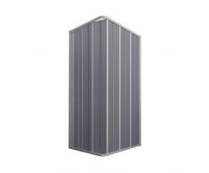 Cabina de Ducha en PVC 90x90CM H185 Plegable con Apertura Lateral Color Blanco Mod. Flex