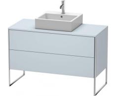 Módulo lavamanos Duravit XSquare de 120,0 x 54,8 cm, 2 extraíbles, Bastidor Base Integrado con compensación de Altura, Color (Frente/Cuerpo): Blanco Seda Lacado Mate - XS492203636