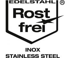 Wenko Solid Escobillero, Acero Inoxidable, Plata, 11x11x38 cm