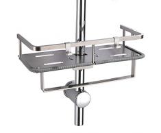 ZACK ZK40262 Set 2 Gancho MAMPARA Ducha Acero Inoxidable 4,1 x 2,4 x 7,5 cm