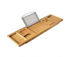 xcdz Nueva bañera Bandeja Multifuncional Antideslizante de Bastidor retráctil