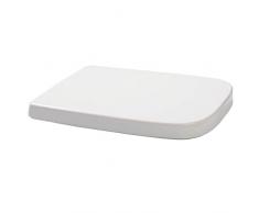 WOLTU Tapa de Inodoro Asiento de Tapa Blanda Plastico Duro WC Tapa y Asiento para Inodoro Instalar Rápida/Demontar Rápida, Bisagra de Cierre Suave, Revestimiento Antibacteriano Blanco WS2615