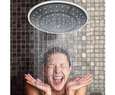 TOOGOO 1 Pcs 25 cm Plástico Forma Redonda Lluvia Ducha Accionada Ducha Superior de La Habitación Accesorios de Cabina de Boquilla de Cabeza de Techo