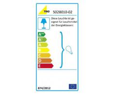 Trio 5028010-02 Serie 5028 - Pinza, bombilla excluida, E14, 40 W, 230 V, A++, E, IP20, 45 x 8 x 27,5 cm, diámetro 7 cm, plástico, negro