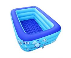 NJSTAR Piscina Inflable, Bañera De Hidromasaje para Adultos, Bañera para Adultos, Portátil, Al Aire Libre Foot Pump Inflation M