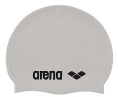 Arena Classic Gorro de Natación, Unisex Adulto, Blanco (White/Black), Talla Única