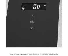 ProfiCare PW 3007 - Báscula baño digital con análisis corporal de 8 funciones diagnóstico, color negro inox