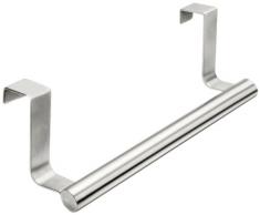 Wenko 79173100 Twin - Toallero extensible de acero inoxidable para puertas (22,3-34,5 x 6,5 x 5,5 cm)