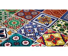 Decoración de la pared arte azulejos Talavera mexicana especial pegatinas (paquete con 48), 8 x 8 inches | 20 x 20 cm