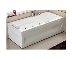 Bañera de hidromasaje Italia 170 x 70 para una persona grifería 9 chorros I