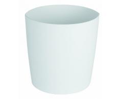 Spirella 10.11389 - Papelera de polipropileno para baño, 25 x 24 cm, color blancoÂ