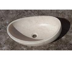 Konka-Lavabo de apoyo para el baño, diseño de mármol Perlatino de Sicilia