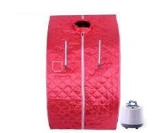 FHKL Sauna De Vapor Portátil Cabina Fumigación De Cuerpo Completo Máquina De Vapor Plegable Caja De Sauna - Aumente La Circulación Sanguínea Reduzca La Fatiga,Red
