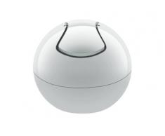 Spirella Bowl 10.15138 - Papelera con tapa basculante, color blanco