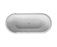 Duravit DU - Bañera de hidromasaje (forma ovalada, 1800 x 800 mm, sistema de aire), color blanco