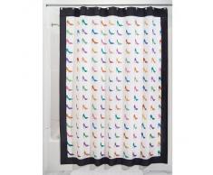 InterDesign Stiletto SC - 180 x 200 CM Cortina de ducha , Cortinas para baÃ±os de tela , Cortinas para ducha lavables con estampado de tacones , PoliÃ©ster multicolor
