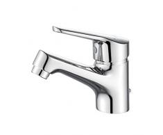 Ibergrif M11050 Roma, Grifo Baño Clásico, Mezclador Monomando para Lavabo, Cromo, Plata