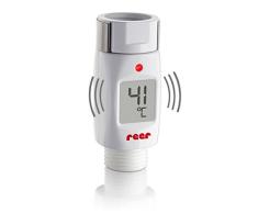 Euret 70613 - Termómetro digital para ducha y baño con alarma óptica y acústica