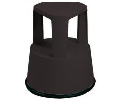 Queraltó qm-00080/09 - taburete escalera con ruedas retractiles negro