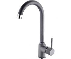 Franke alta presión grifo para cocina con caño fijo de cromo de Pola, 1 pieza, color gris, 115.0332.348