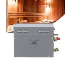 Generador de Vapor, 6KW Auto-drenaje Auto-suministro Duchas de Vapor de Agua TM60 Control Táctil Temperatura Tiempo Panel Visualización Generador Sauna Eléctrica para el Hogar SPA Baño Hotel Ducha(UE)